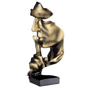 Creative Abstract Figurine Sculptures - Gold